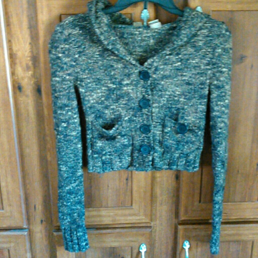 BKE cropped hooded sweater.